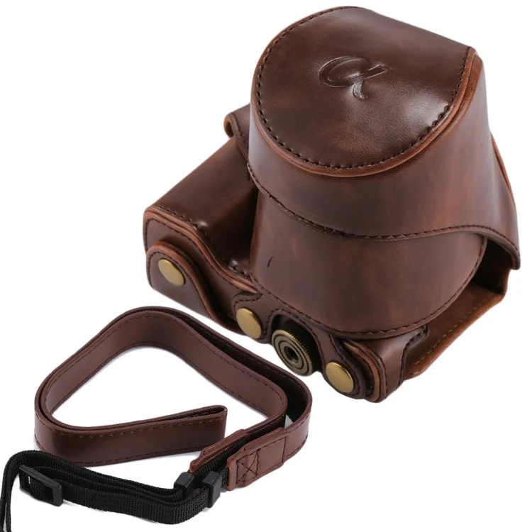 DCA2325C_5.webp Full Body Camera PU Leather Case Bag with Strap for Sony NEX 5N / 5R / 5T (16-50mm / 18-55mm Lens) - Image 6