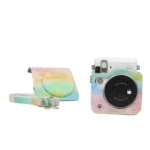 Rainbow Oil painting Pattern PU Leather Protective Camera Case Bag For FUJIFILM Instax Mini70 Camera - Image 5
