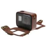 For GoPro HERO7 Black /6 /5 PU Leather Housing Case with Neck Strap & Buttons - Image 5