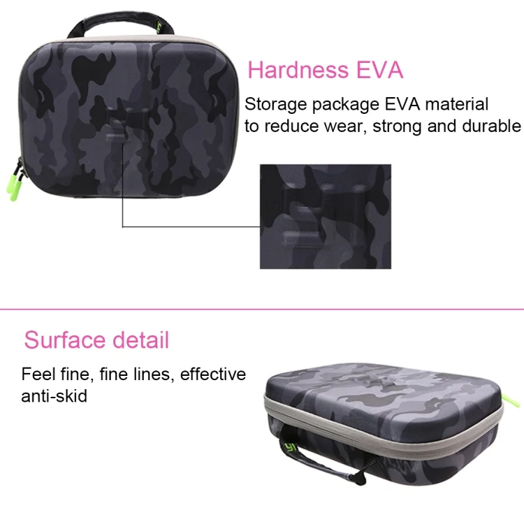 DCA2405_7.webp Camouflage Pattern EVA Shockproof Waterproof Portable Case forGoPro, Insta360, DJI and Other Action Cameras Accessories, Size: 27cm x 19cm x 7cm - Image 8