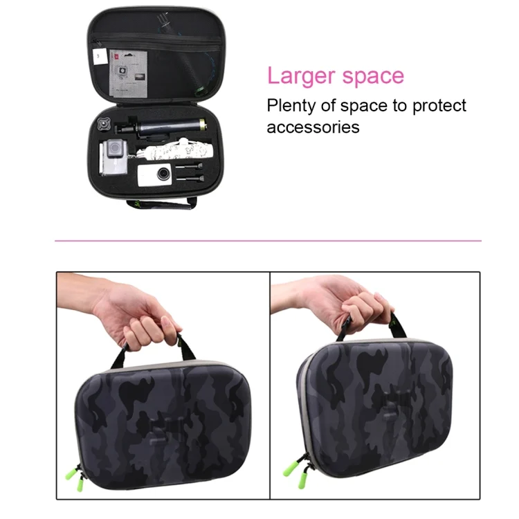 DCA2405_8.webp Camouflage Pattern EVA Shockproof Waterproof Portable Case forGoPro, Insta360, DJI and Other Action Cameras Accessories, Size: 27cm x 19cm x 7cm - Image 9