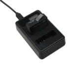 LCD Screen Dual Batteries Charger with USB Cable for Xiaoyi 4K Sport Camera, Displays Charging Capacity (XM47) - Image 5