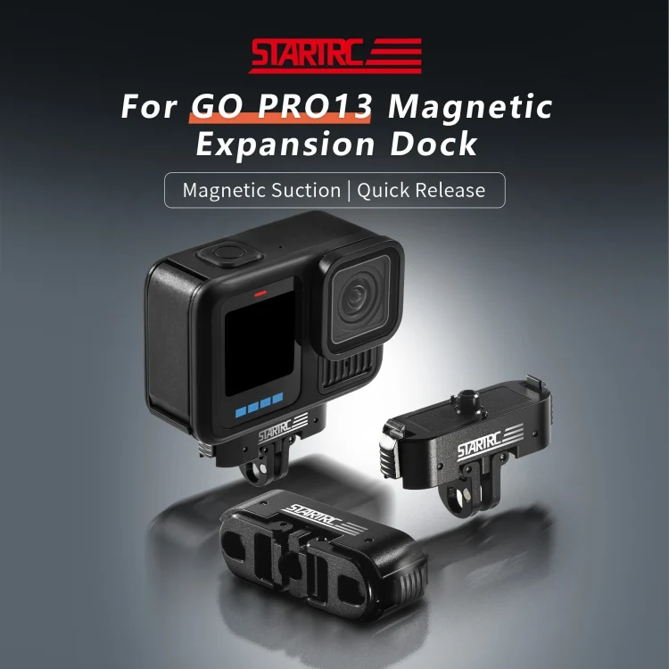 DCA2429B_3.webp For GoPro HERO13 Black STARTRC Magnetic Quick Release Base Mount - Image 4