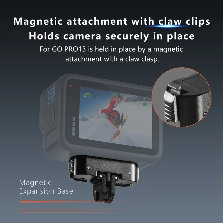 DCA2429B_5.webp For GoPro HERO13 Black STARTRC Magnetic Quick Release Base Mount - Image 6