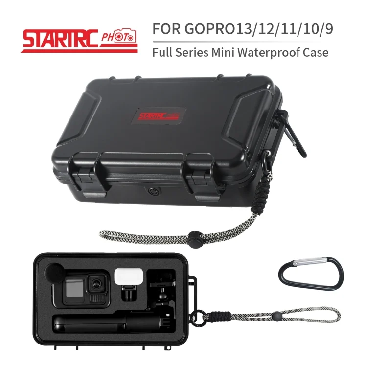 DCA2456B_4.webp For GoPro HERO STARTRC Waterproof ABS Suitcase Shoulder Storage Box - Image 5