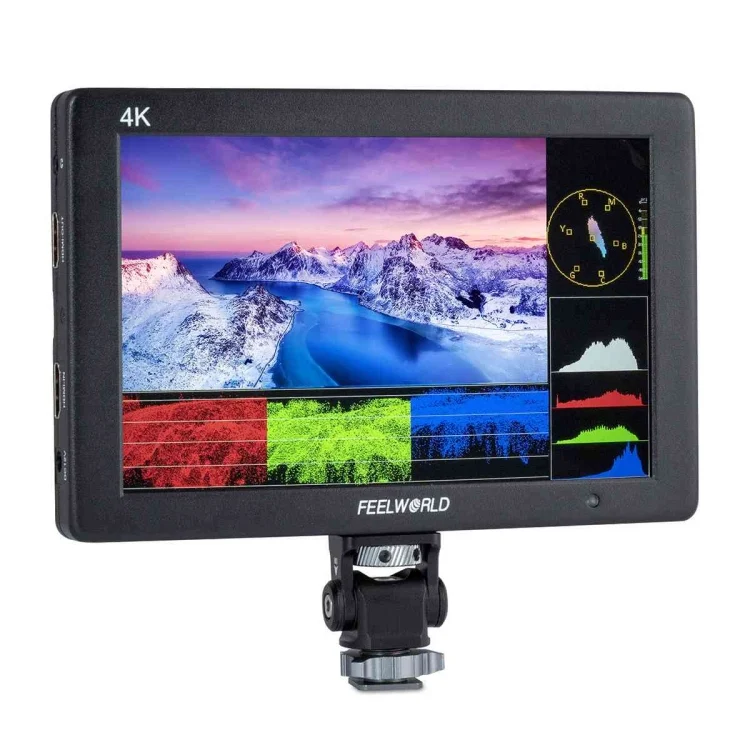 FEELWORLD T7 PLUS 7 inch 3D LUT DSLR Camera Field Monitor with Waveform 4K HDMI Aluminum Housing