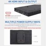 FEELWORLD T7 PLUS 7 inch 3D LUT DSLR Camera Field Monitor with Waveform 4K HDMI Aluminum Housing - Image 5