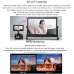 FEELWORLD S7 7-inch 12G-SDI HDMI2.0 Camera Field Monitor High Brightness1600nit Touchscreen - Image 12