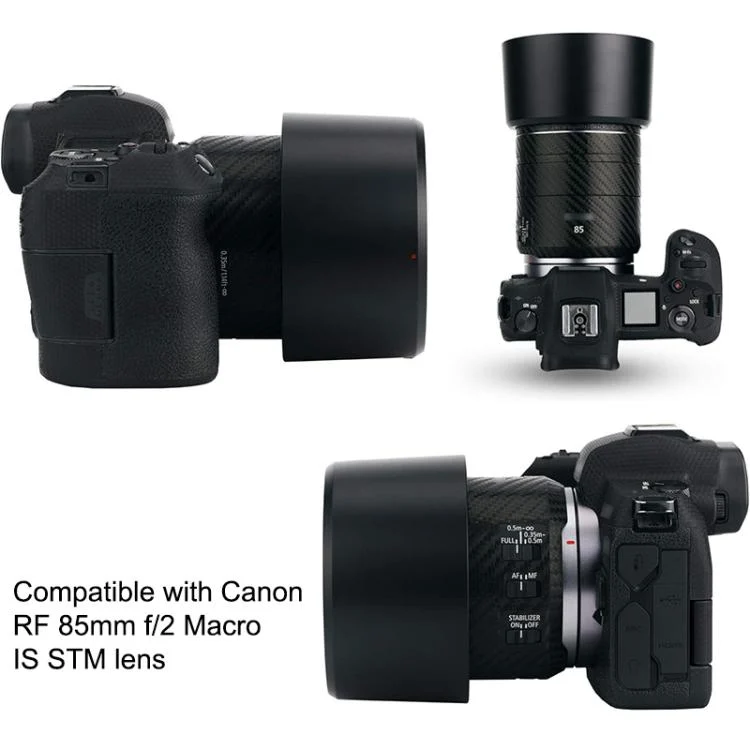 DCA2523B_4.webp ET-77 Lens Hood Shade for Canon RF 85mm f/2 Macro IS STM Lens - Image 5