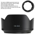 HB-90A Lens Hood Shade for Nikon Z DX 50-250mm f4.5-6.3 VR lens. - Image 6