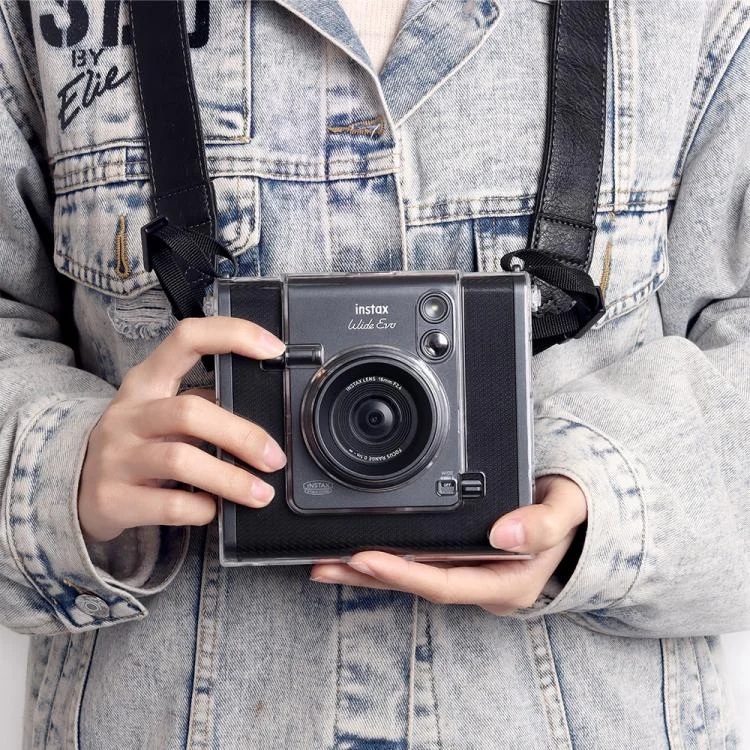DCA2589T_5.webp For FUJIFILM Instax WIDE EVO Protective Crystal Shell Case with Strap - Image 6