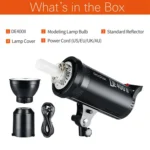 Godox DE400II 400Ws Studio Flash Light Strobe Lamp Head Bowens Mount Speedlight - Image 7