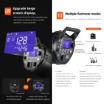 Godox Quicker 400IIM Studio Flash Light 400Ws Bowens Mount Strobe Flash - Image 10
