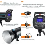 Godox QS800II Strobe Studio Flash Light 800Ws Bowens Mount High Speed Flash - Image 8