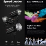 Godox QT1200III Quicker Studio Flash Light 1200Ws Bowens Mount High Speed Flash - Image 5