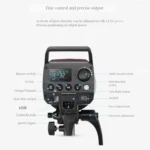 Godox MS200-V Studio Flash Light 200Ws Bowens Mount Strobe Light with Lamp Cover - Image 9