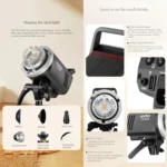 Godox MS200-V Studio Flash Light 200Ws Bowens Mount Strobe Light with Lamp Cover - Image 10