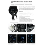 Godox DP800III Studio Flash Photo Light 800Ws 2.4G Wireless X System Bowens Mount Strobe Light, No Lamp Cover - Image 5
