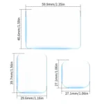 For GoPro HERO13 Black STARTRC 2 Sets 3 in 1 Lens and Front Back Screen Tempered Glass Film - Image 3