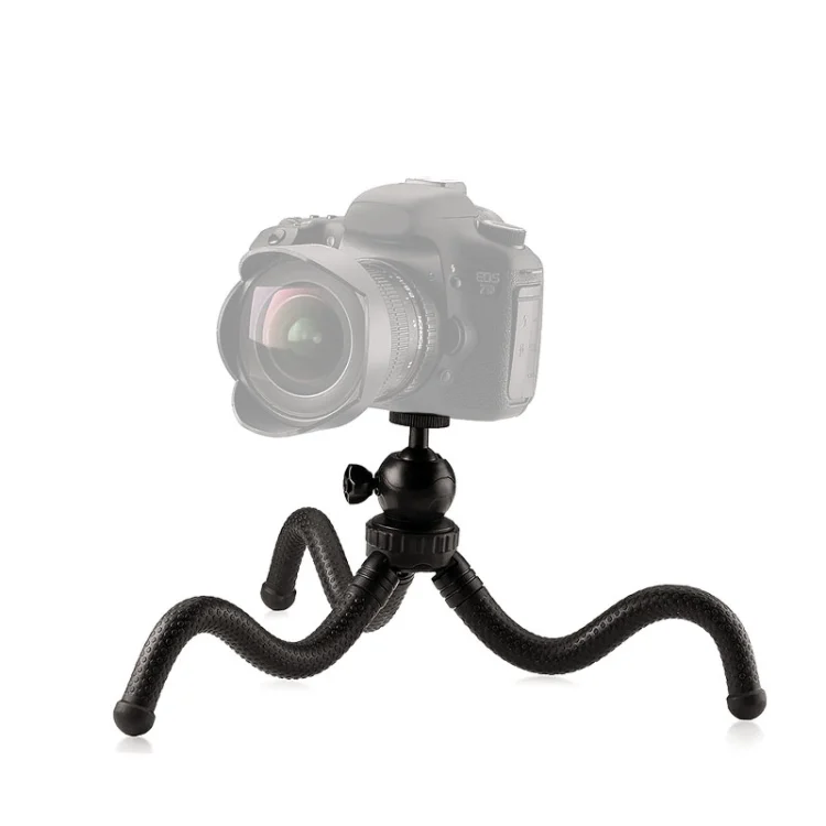 W1 Mini Octopus Flexible Tripod Holder with Ball Head for SLR Cameras, GoPro, Phones