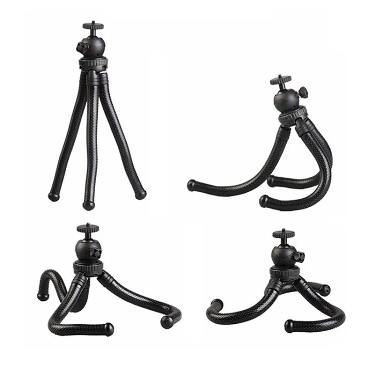 DCA2752B_2.webp W1 Mini Octopus Flexible Tripod Holder with Ball Head for SLR Cameras, GoPro, Phones - Image 3