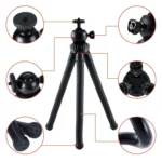 W1 Mini Octopus Flexible Tripod Holder with Ball Head for SLR Cameras, GoPro, Phones - Image 6