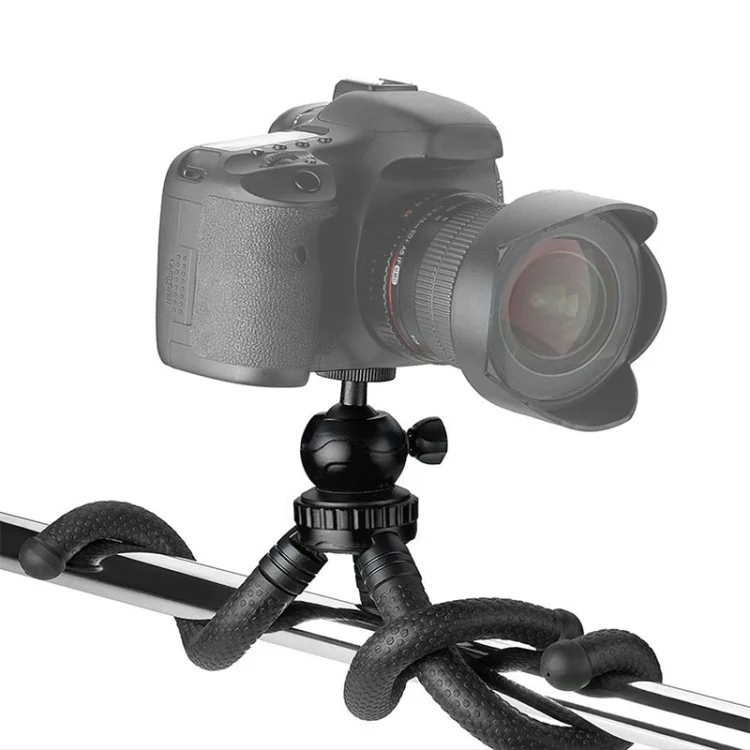 DCA2752B_7.webp W1 Mini Octopus Flexible Tripod Holder with Ball Head for SLR Cameras, GoPro, Phones - Image 8