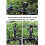 Sunnylife Sports Camera Universal Bicycle Clamp 360 Rotation 19-35mm Clip for DJI Action / Insta360 / GoPro - Image 9