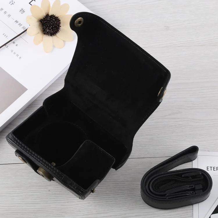 DCA2762B_6.webp Full Body Camera PU Leather Case Bag with Strap for Canon G16 - Image 7