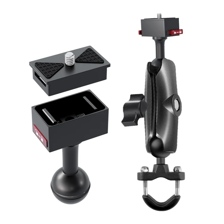 25mm Headball Metal Quick Release Base Adapter for GoPro, Insta360, DJI and Other Action Cameras