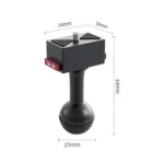 25mm Headball Metal Quick Release Base Adapter for GoPro, Insta360, DJI and Other Action Cameras - Image 2