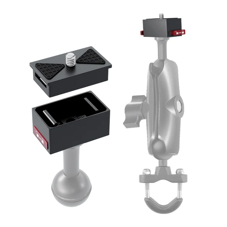 Metal Quick Release Base Adapter for GoPro, Insta360, DJI and Other Action Cameras