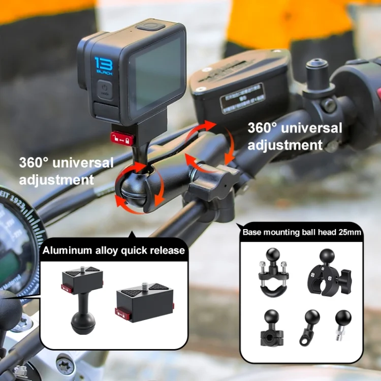 DCA2794B_3.webp Metal Quick Release Base Adapter for GoPro, Insta360, DJI and Other Action Cameras - Image 4