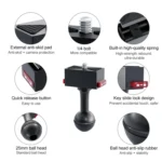 Metal Quick Release Base Adapter for GoPro, Insta360, DJI and Other Action Cameras - Image 6