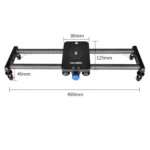 YELANGU L140T-A 40cm Carbon Fiber Slide Rail Track with Phone Clamp & BallHead Adapter for Smartphones - Image 3