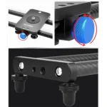 YELANGU L140T-A 40cm Carbon Fiber Slide Rail Track with Phone Clamp & BallHead Adapter for Smartphones - Image 6
