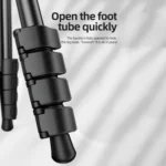 BEXIN TA255-BS30 Portable Collapsible Aluminum Alloy Camera Tripod with Head - Image 7