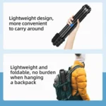 BEXIN RK294 Portable Collapsible Carbon Fiber Camera Tripod - Image 8