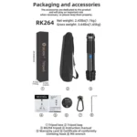 BEXIN RK264 Portable Collapsible Aluminum Alloy Camera Tripod - Image 11