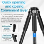 BEXIN RK264 Portable Collapsible Aluminum Alloy Camera Tripod - Image 5