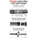 BEXIN ST402C Portable Collapsible Carbon Fiber Camera Tripod - Image 6