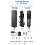 BEXIN ST402C Portable Collapsible Carbon Fiber Camera Tripod - Image 8