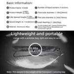 BEXIN P294B Portable Travel Outdoor DSLR Camera Aluminum Alloy Monopod Holder - Image 5