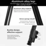 BEXIN P294B Portable Travel Outdoor DSLR Camera Aluminum Alloy Monopod Holder - Image 6
