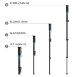 BEXIN P294B Portable Travel Outdoor DSLR Camera Aluminum Alloy Monopod Holder - Image 9