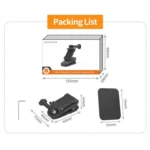 Sunnylife Stretchable Backpack Clip Rotatable Magnetic Mount Action Camera Holder Vlog Mount - Image 8