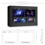 FEELWORLD D101 PLUS Dual 10.1 inch 4RU Rackmount Monitor 4K HDMI SDI 1920 x 1200 IPS Monitor - Image 6