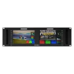 FEELWORLD D71 PLUS Dual 7 inch 3RU Rackmount Monitor 4K HDMI SDI 1920 x 1200 IPS Monitor