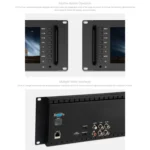 FEELWORLD D71 PLUS Dual 7 inch 3RU Rackmount Monitor 4K HDMI SDI 1920 x 1200 IPS Monitor - Image 6