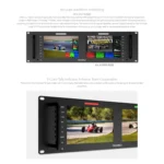 FEELWORLD D71 PLUS Dual 7 inch 3RU Rackmount Monitor 4K HDMI SDI 1920 x 1200 IPS Monitor - Image 9